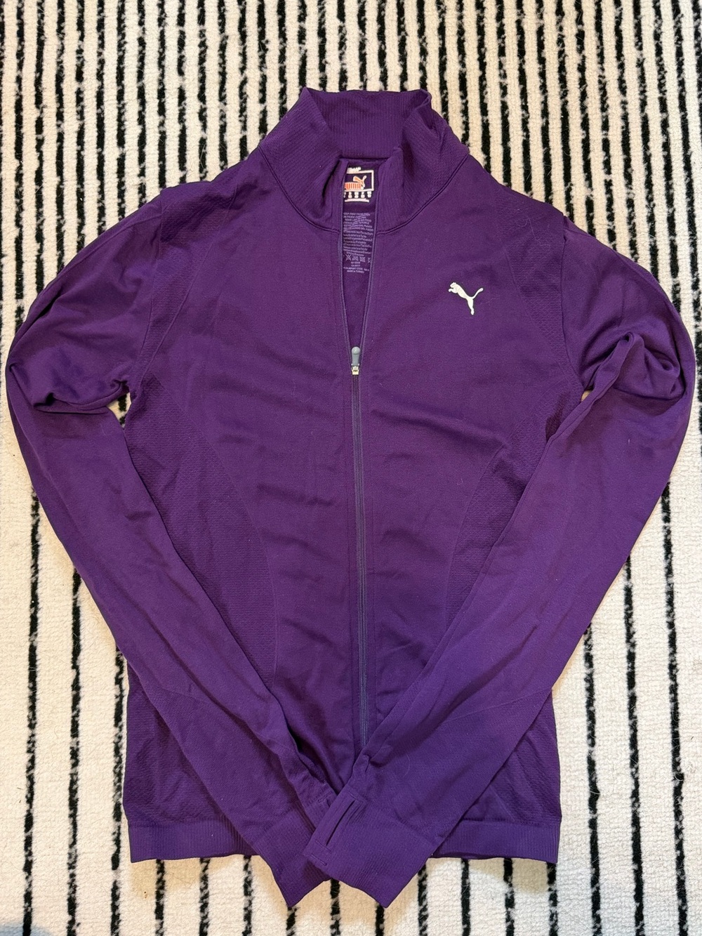 Puma Deep Purple Hooded Zip-Up Jacket